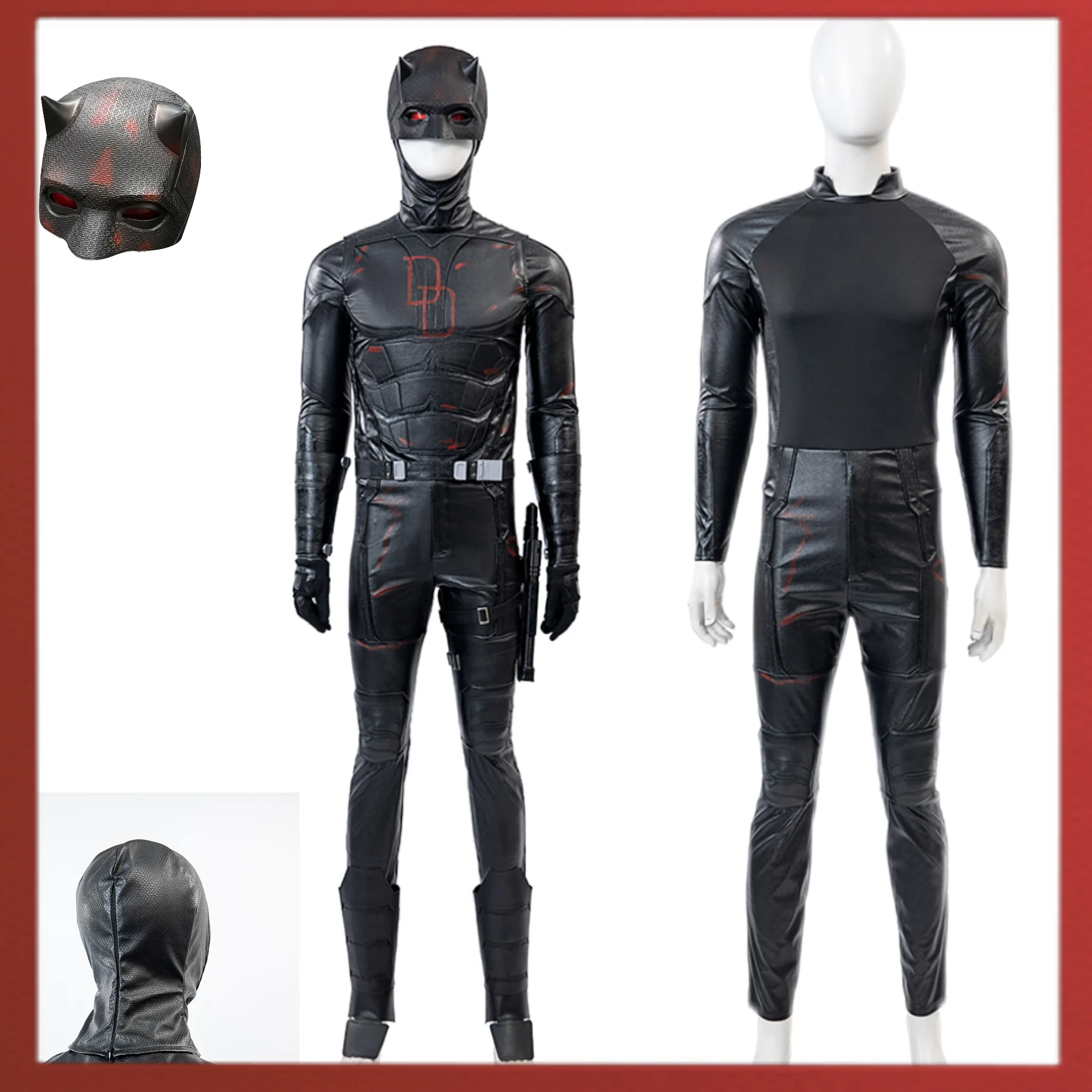 

Matt Murdock Cosplay Costume Dare Black Devil Fantasia Halloween Carnival Party Clothing