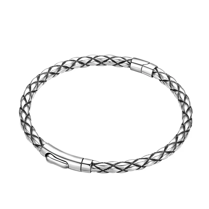 

Unibabe Real Silver Classical Argyle Pattern Open Bangle For Man Woman S925 Sterling Sliver Fashion Style Bracelet Jewelry