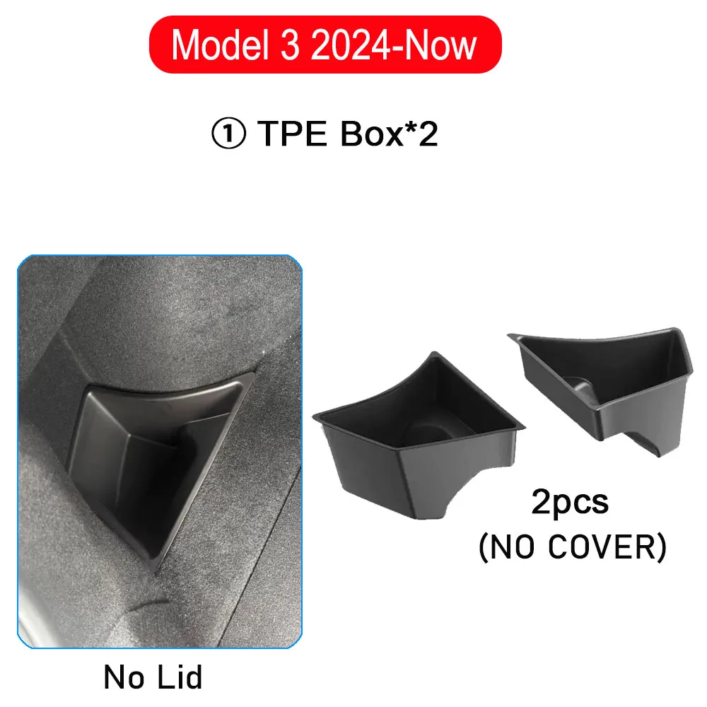 Boîtes de rangement pour coffre de Tesla Model 3 2024 2025 2026, organisateur de coffre, boîte de ra