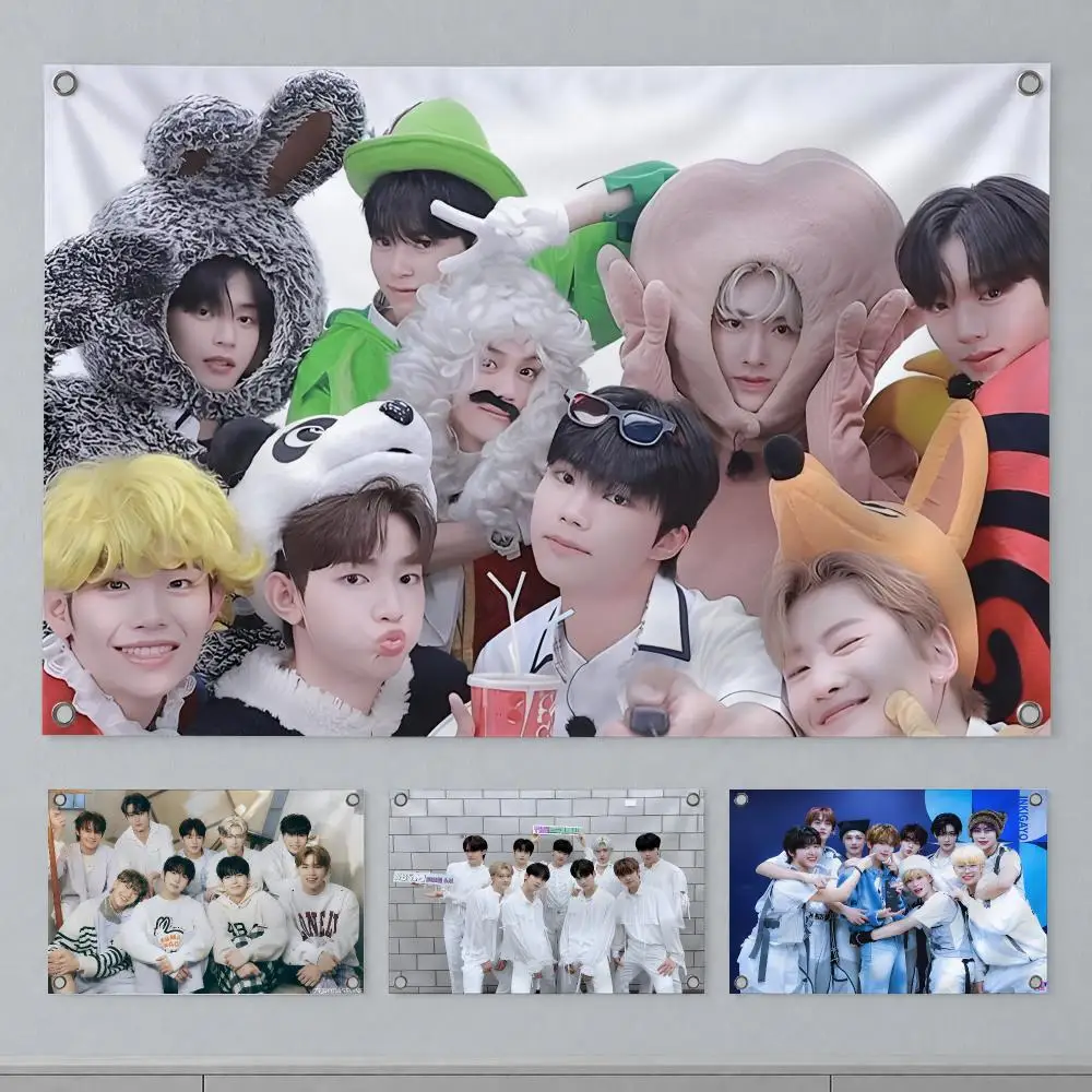 Trending K-Pop ZEROBASEONE Flags Wall Hanging Banner Indoor Outdoor Party Home Wall Decor Backdrop