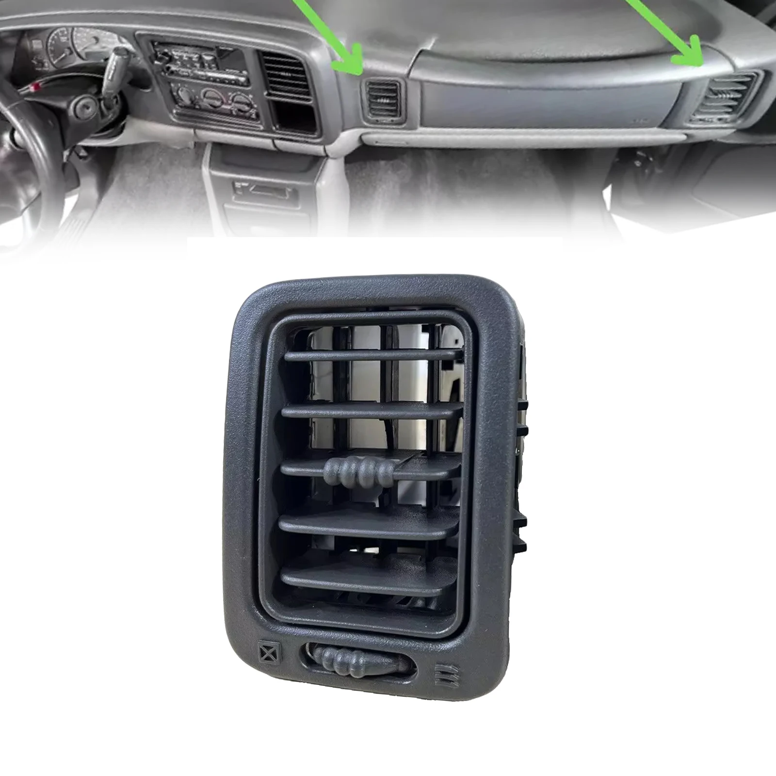 A/C Dashboard Vent Direct Replacement on the Right in Dark Gray Fit for Silverado For SIERRA Models from Year 00 to Year 06