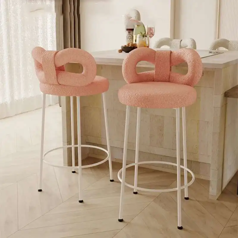 

Party Library Bar Stools Tall Nordic Reception Vanity Saloon Bar Chair Living Room Garden Sgabello Cucina Living Room Furniture