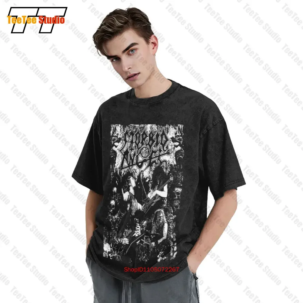 تي شيرت Morbid Angel Tour United States 2017 الرسمي الكلاسيكي كبير الحجم BK74