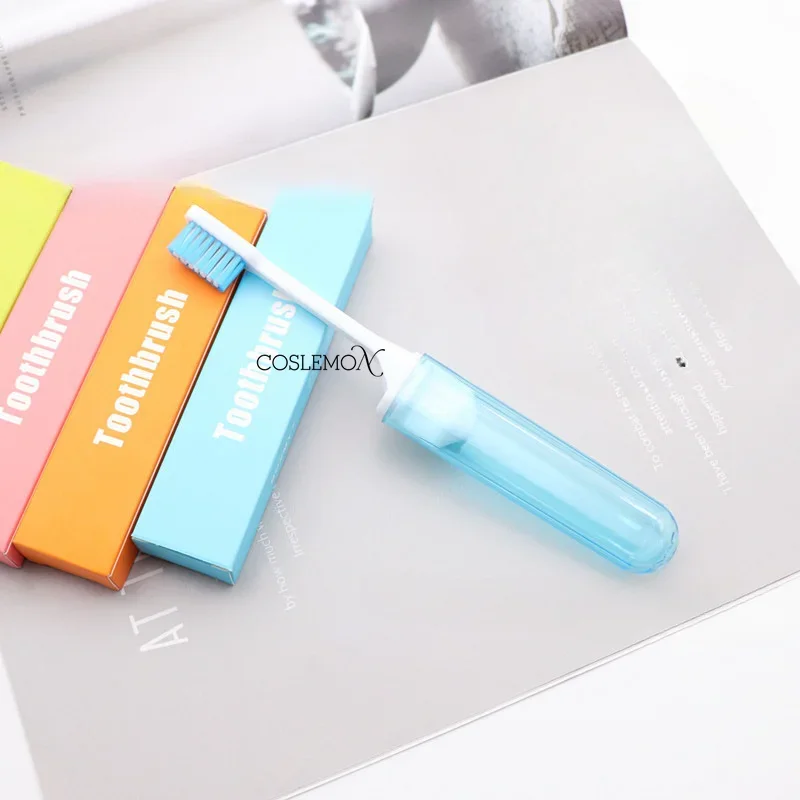 1/2pcs Portable Folding Toothbrush Super Soft Hair Travel Small Compact Storage Easy To Carry Outdoor Mini  Toothbrush