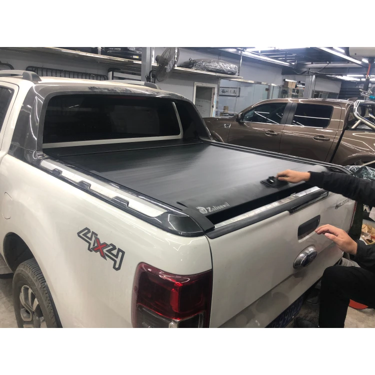 Waterproof hard aluminum retractable pickup truck tonneau bed cover roller lid for FORD Ranger Wildtrak C