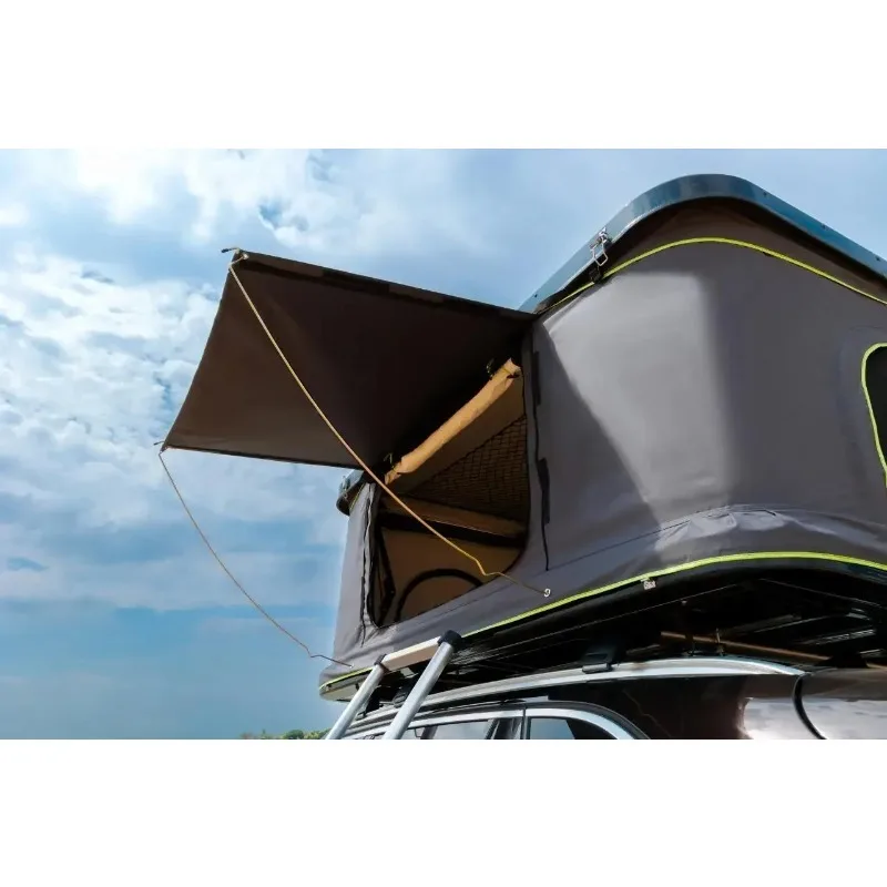 

Camper Trailer Aluminium Clamshell Roof Top Tent & Awning (Roof Tent Box)
