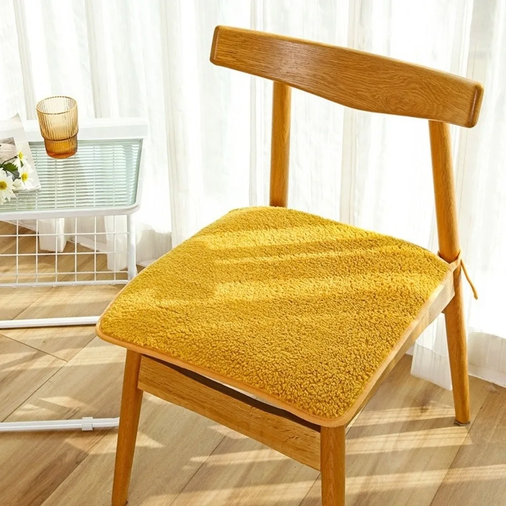 New Winter Warm Seat Cushion Anti-Slip 40/45cm Office Chair Pad Student Chair Cushion Square Car Seat Pad