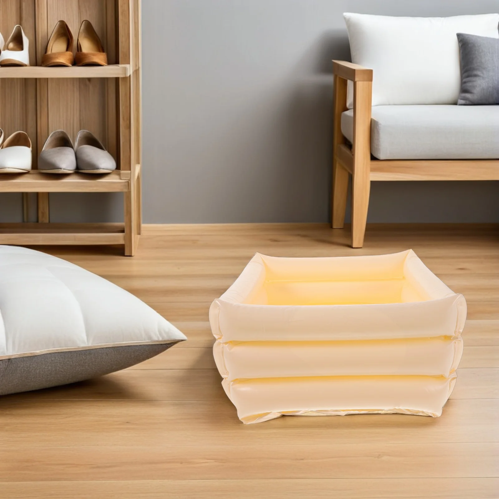 

Inflatable Foot Soak Tub Lightweight Foldable PVC Footbath for Indoor Outdoor Relaxation Portable Foot Washing Pool