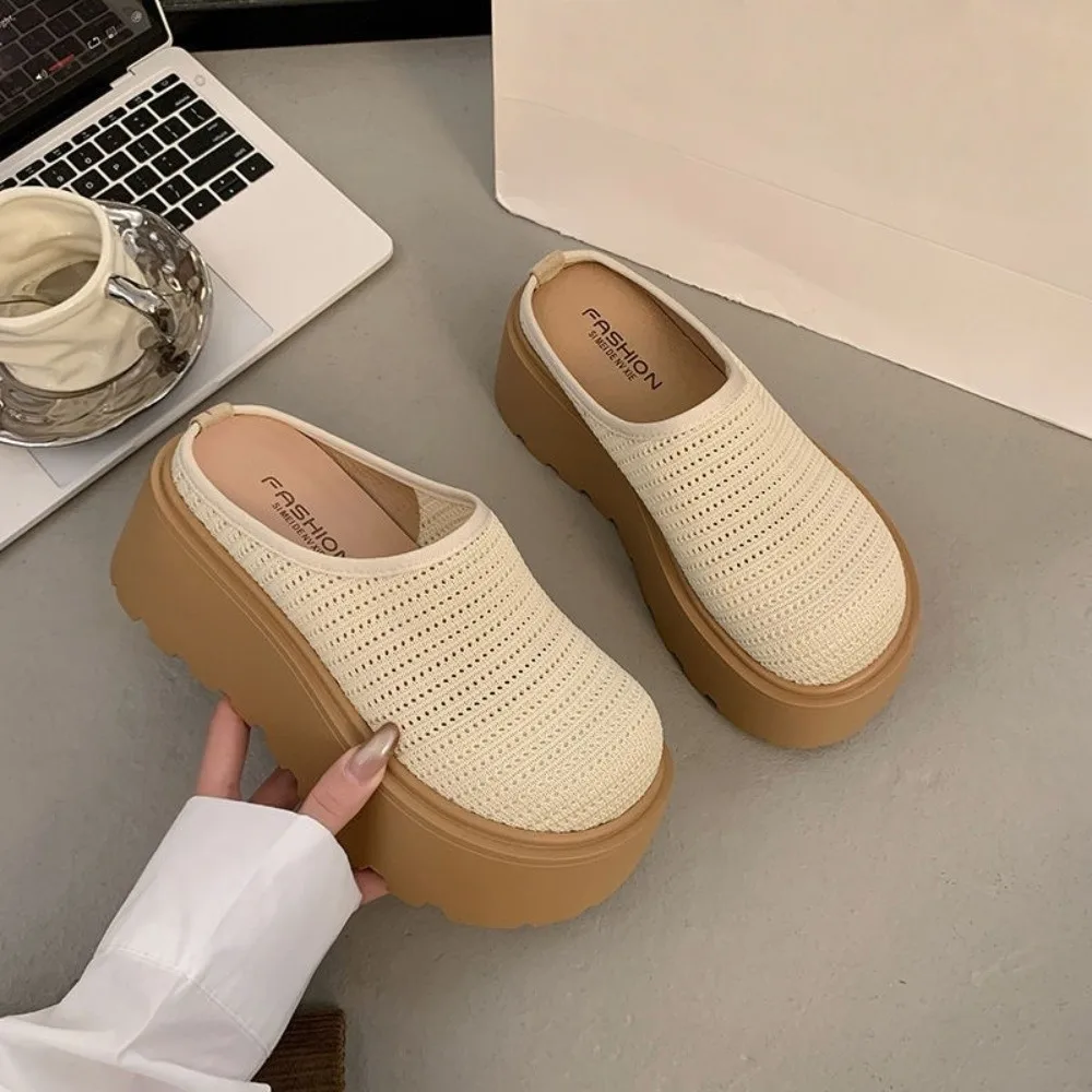 جولة اصبع القدم عطلة صندل النعال للماء الأحذية المسطحة شبكة شاطئ البحر الصنادل عدم الانزلاق بسيط سميكة القاع النعال في الهواء الطلق