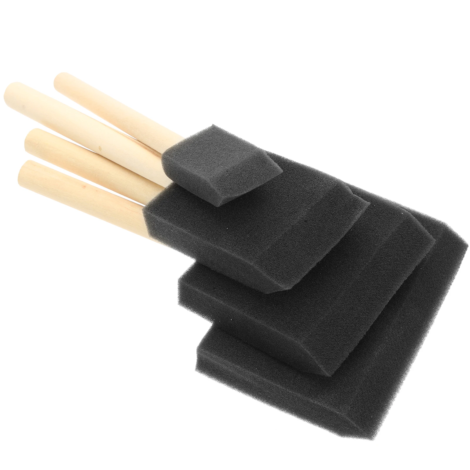 

3 Sets Sponge Paint Brushes for Wood Painting Small Foam Brush Art Crafts Stencil Glue Application Disposable Easy Clean Water
