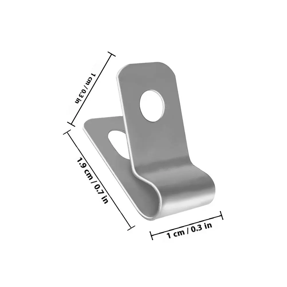 200pcs Stainless Steel Clips 16 Gauge For Welded Wire Fence Fasteners To Wood Metal Vinyl Durable Cat Claw Staple Hardware Clip view 2