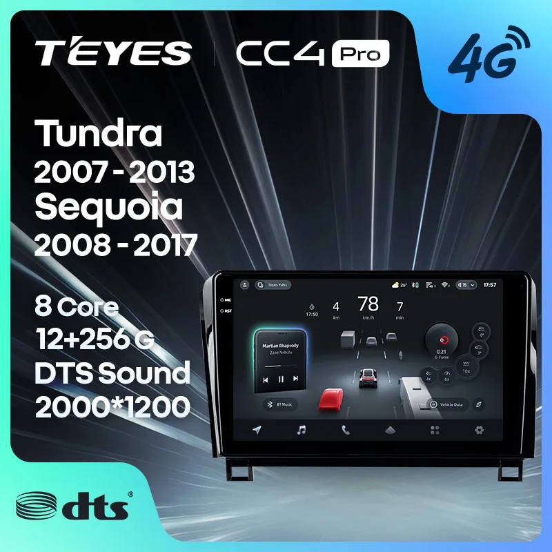 

TEYES CC4 PRO For Toyota Tundra XK50 2007 - 2013 Sequoia XK60 2008 - 2017 CarPlay Android Auto 2DIN Car play Multimedia Stereo