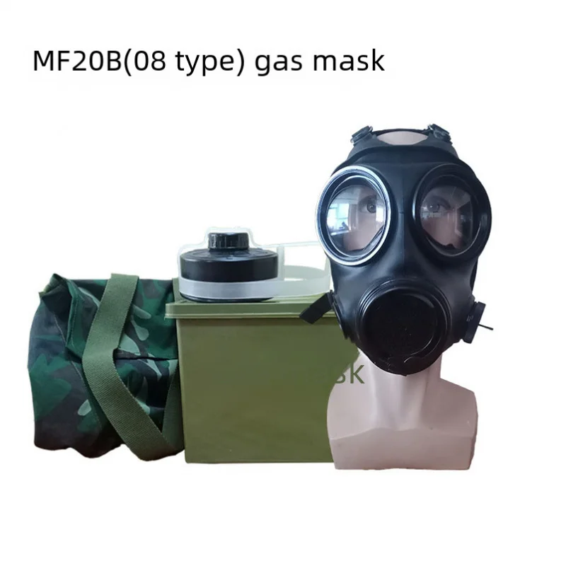 Drinking Device Gas MaskMF20BAnti-Full Face Double Canister Emergency Training Anti-Biochemical Smoke