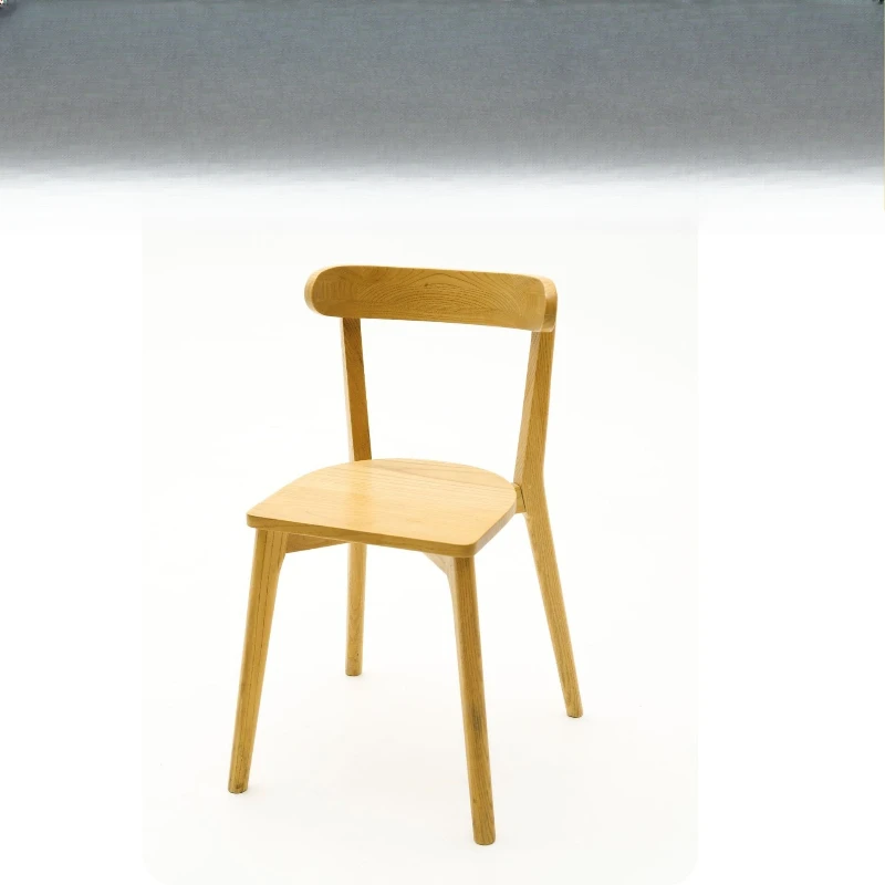 

Dining Chair Home Office Tea Table Hotel Conference Restaurant Backrest Comfortable Chair Solid Wood Dining Chair