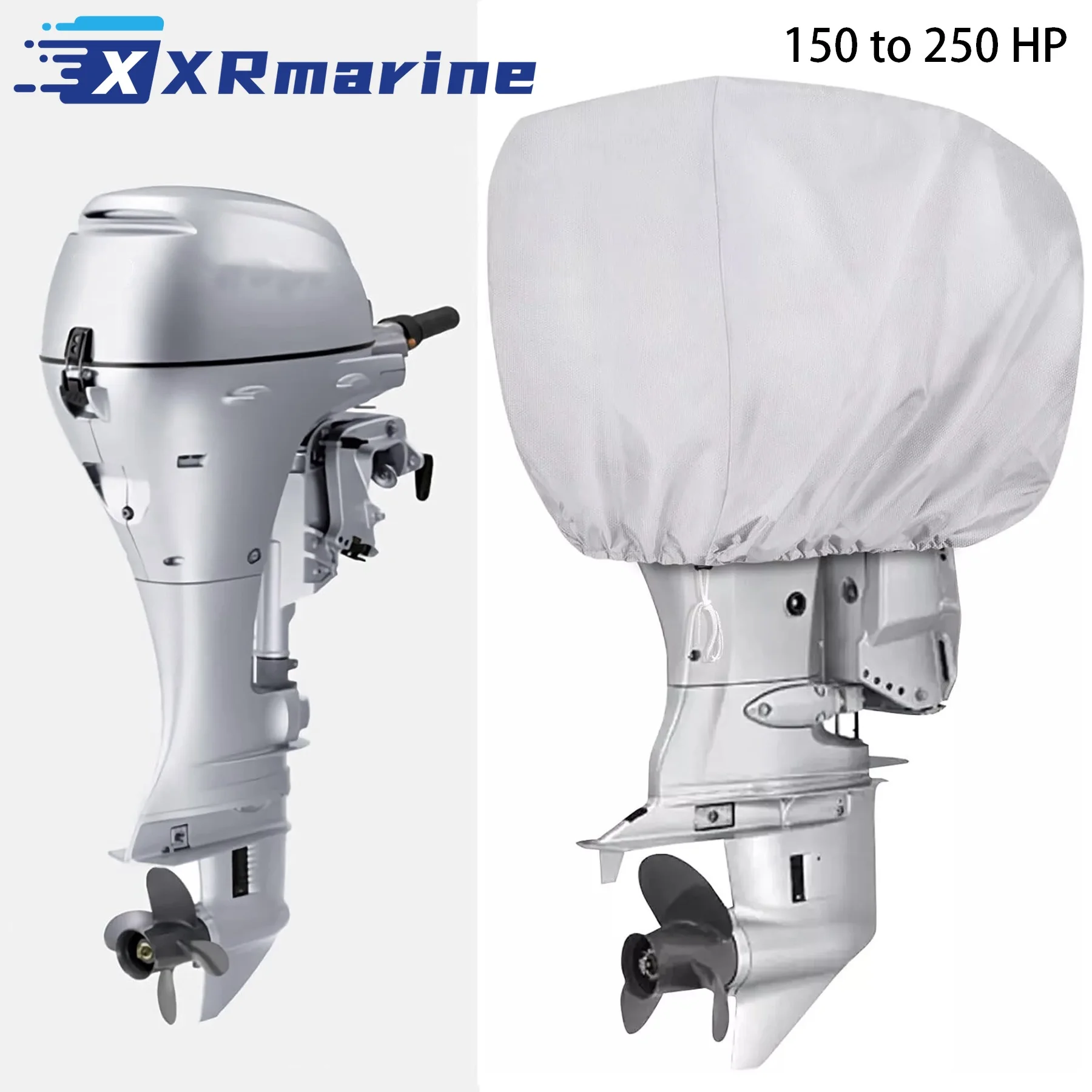 

Boat Outboard Motor Engine Cover Silvery Universal Trailerable 150 To 250 HP