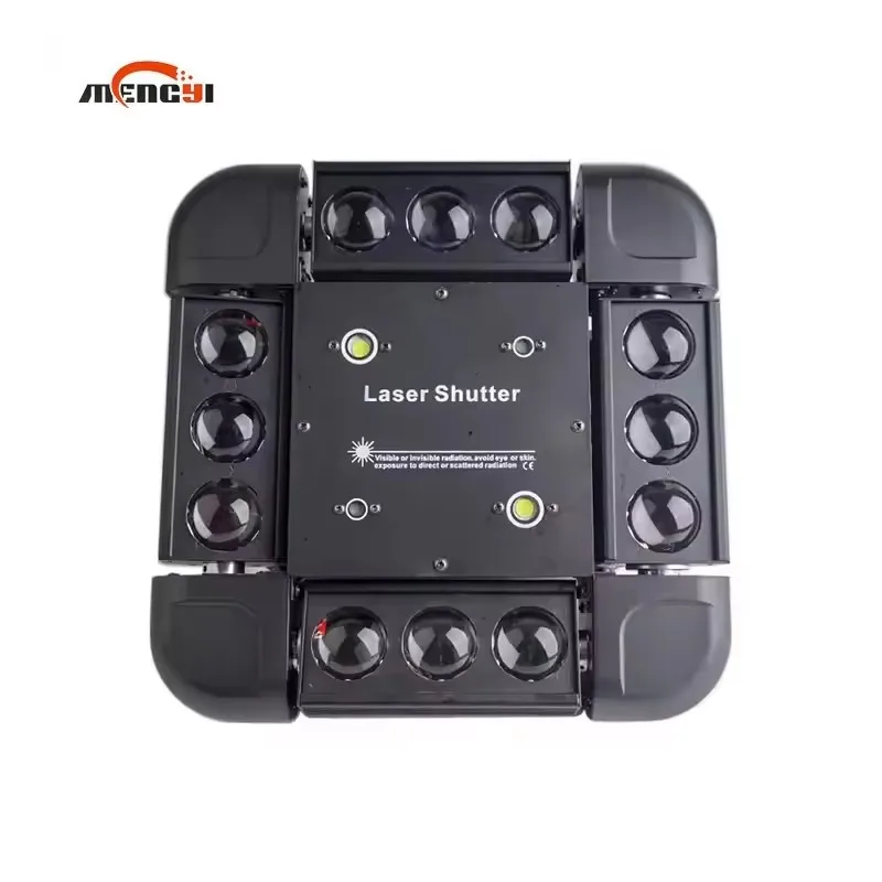 

10W*12pcs RGBWW 4IN1 Laser Moving Light Led Beam Moving Light Disco Laser Light