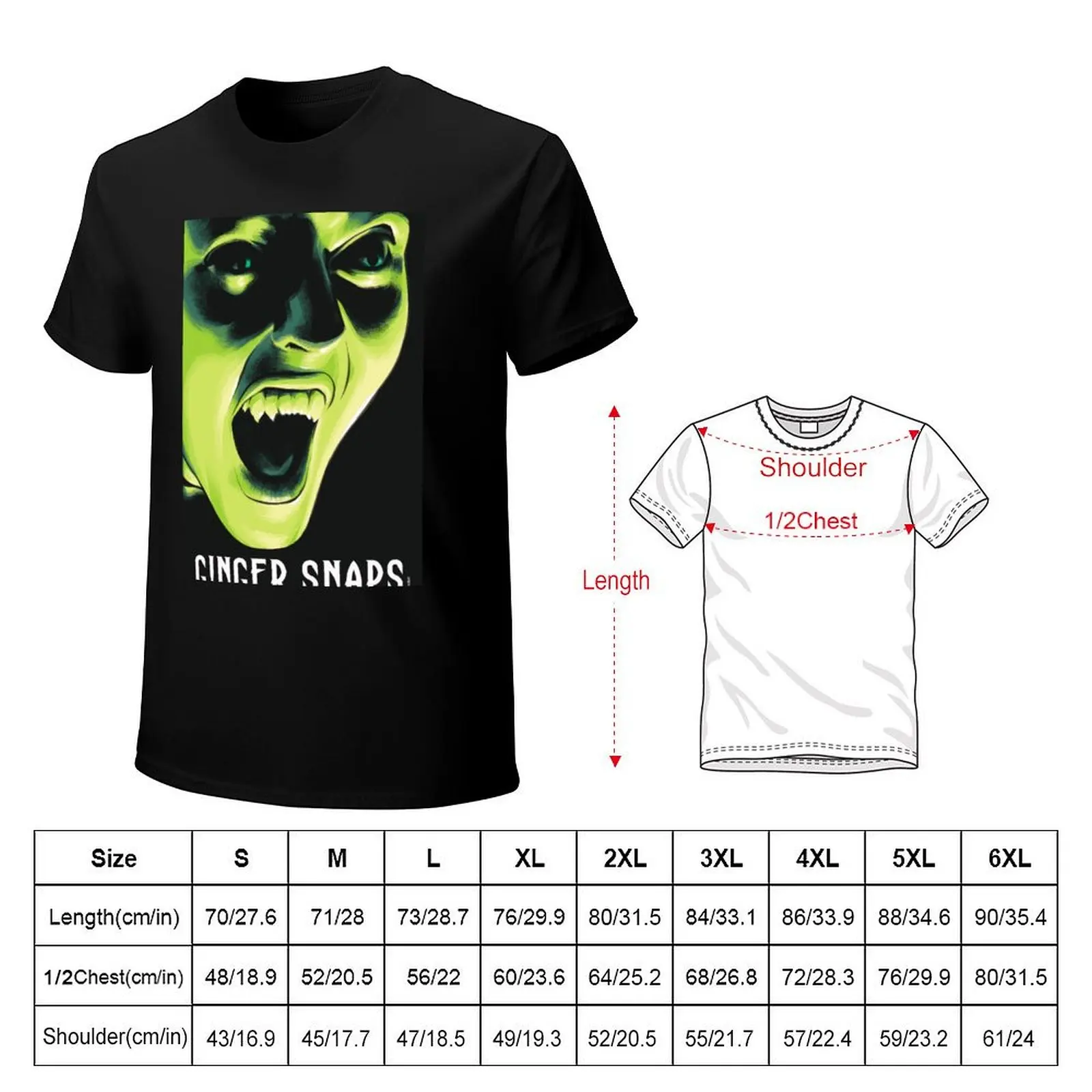 Ginger Snaps Variant Movie Art T-Shirt Stylish Print Short Sleeve Tee