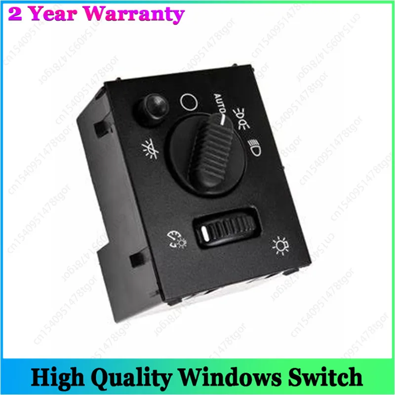 

Car Headlight Fog Lamp Control light Switch 19381535 D1595G/1802-311218 For Chevrolet Silverado Tahoe Suburban Avalanche GMC
