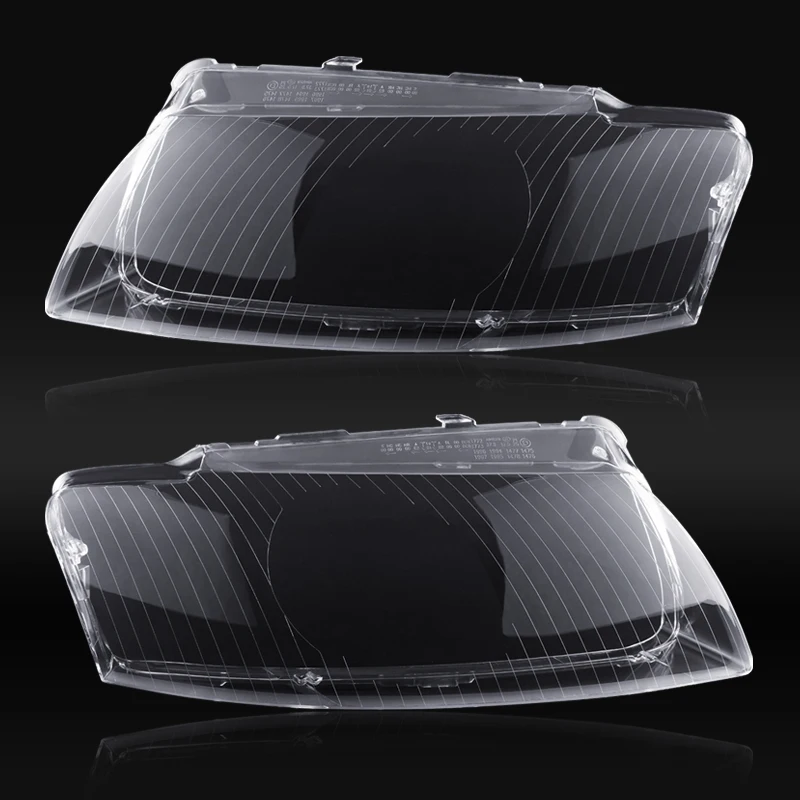 For Audi A8 D3 2002 2003 2004 2005 2006 2007 2008 2009 Front Headlamp Plexiglass Headlights Shell Cover Transparent Lampshades