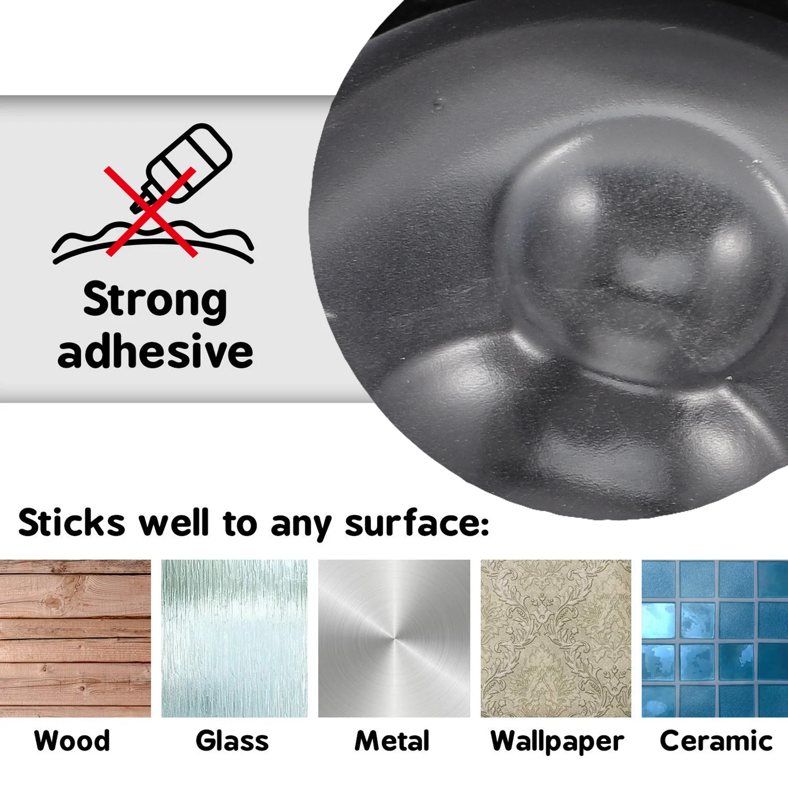 

6Pcs Door Bumper Wall Protectors Self Adhesive Stoppers for Furniture Bed Cabinet Refrigerator Surface Protection