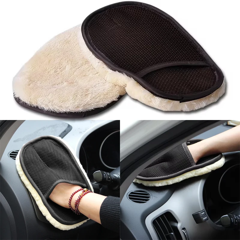 

Microfiber Wool Soft Auto Car Washing Glove Cleaning Car Cleaning Glove Motorcycle Washer Care Car Paint Wash Care Tools