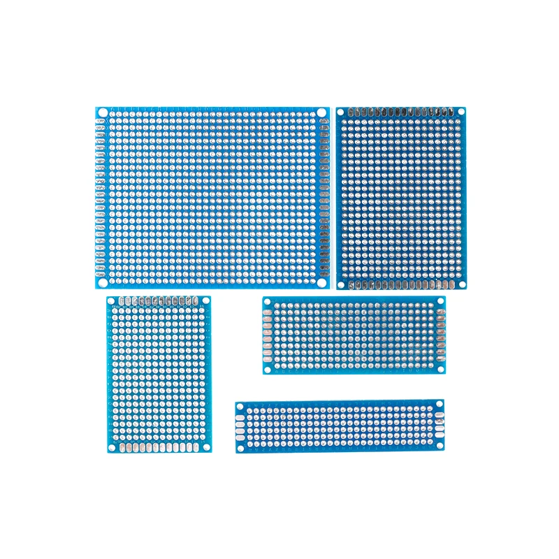 5pcs/lot Double Sided Protoboard Breadboard Universal PCB Experiment Circuit Board Blue 2*8cm 3*7cm 4*6cm 5*7cm 7*9cm 2.54mm