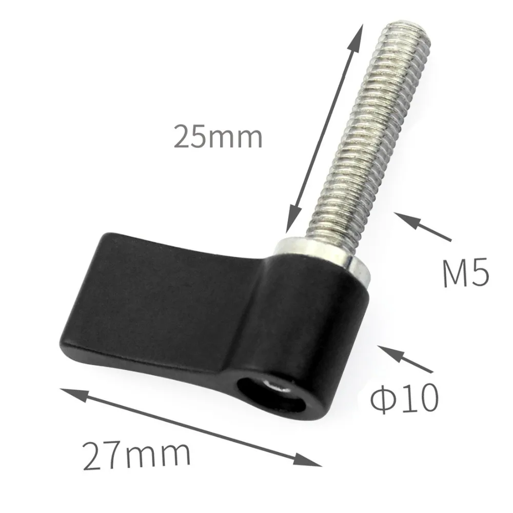 7-förmige Griffschraube aus Aluminiumlegierung, M4 / M5 / M6, verstellbare enge Verriegelungsschrauben für Action-Kameras, DSLR-Fotostudio-Zubehör – Detail 1