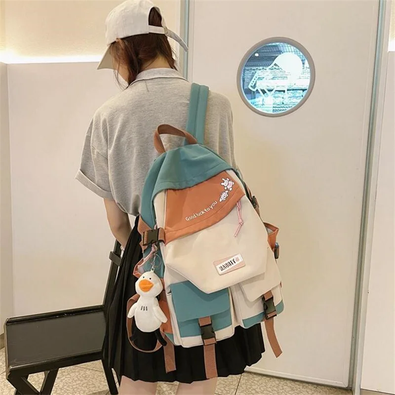 Bungo Stray Dogs Backpack Mochila Teenarges Schoolbag Boys Girls Anime Color Blocking Laptop Outdoor Shoulder Bags