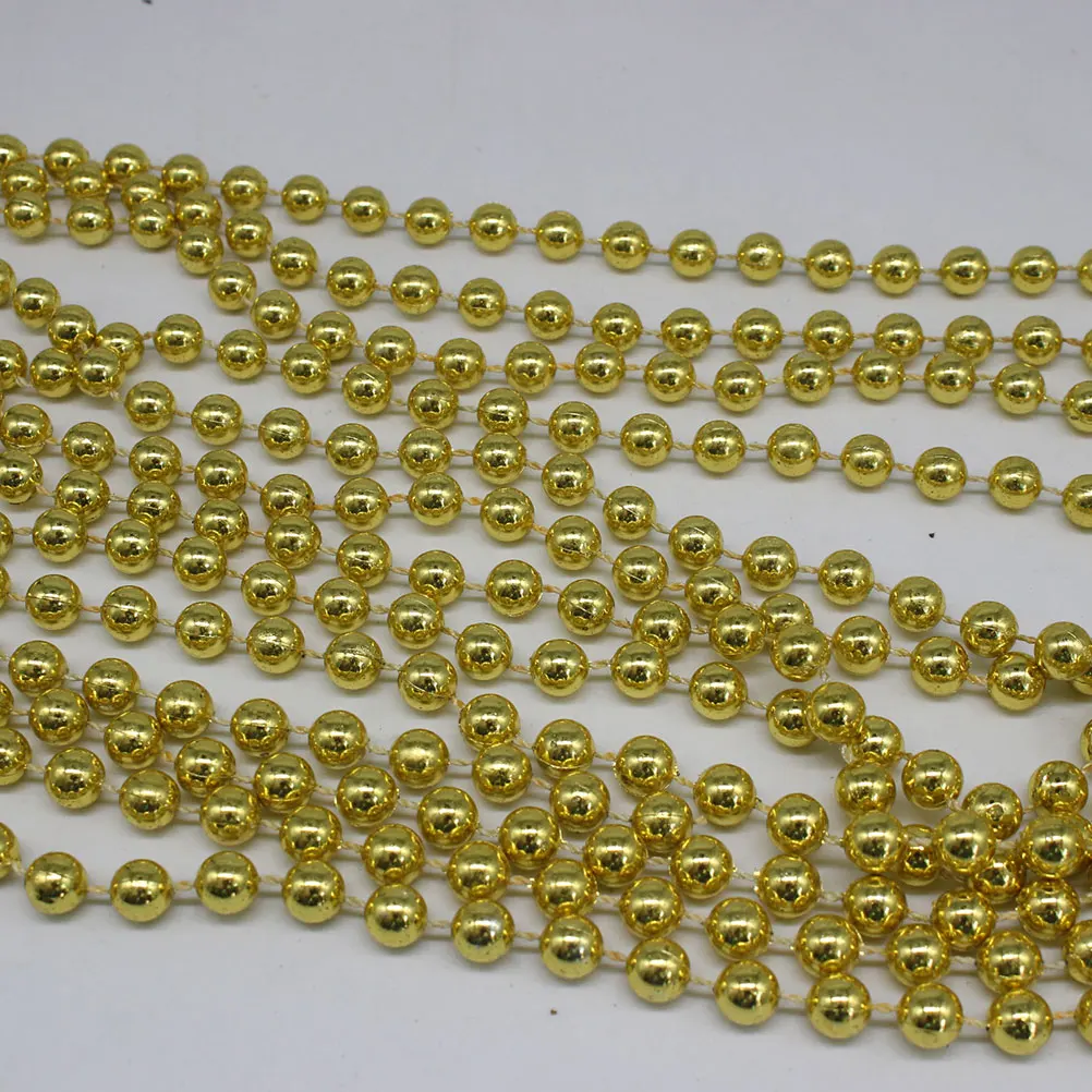 

Electroplating Gold Chain 8 MM Round Heart Garland Decor Christmas Dining Table Outdoor DIY Diy Beads Chain String