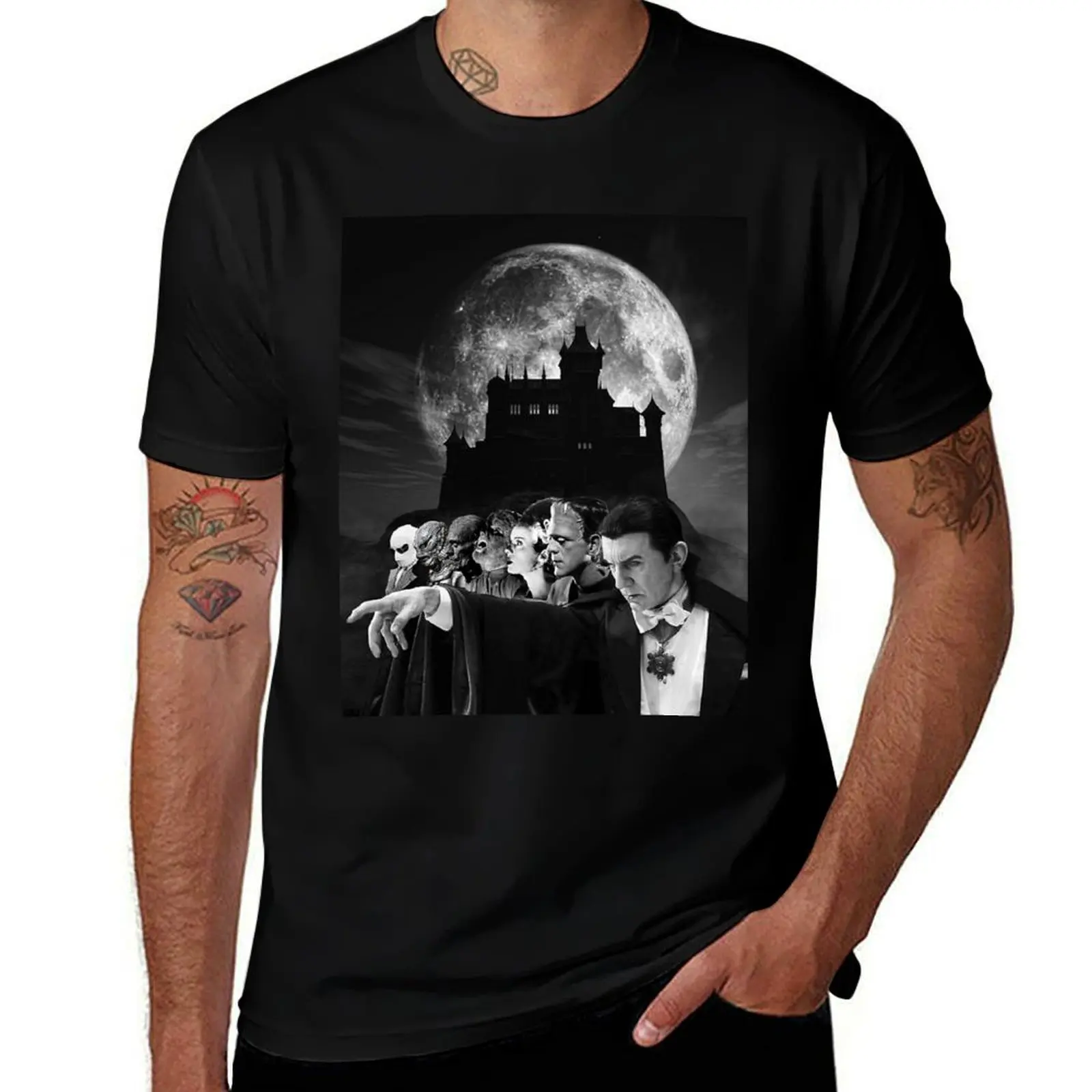 

Classic Universal Horror Monsters T-Shirt man clothes customs shirts graphic T-shirts man mens graphic t-shirts hip hop