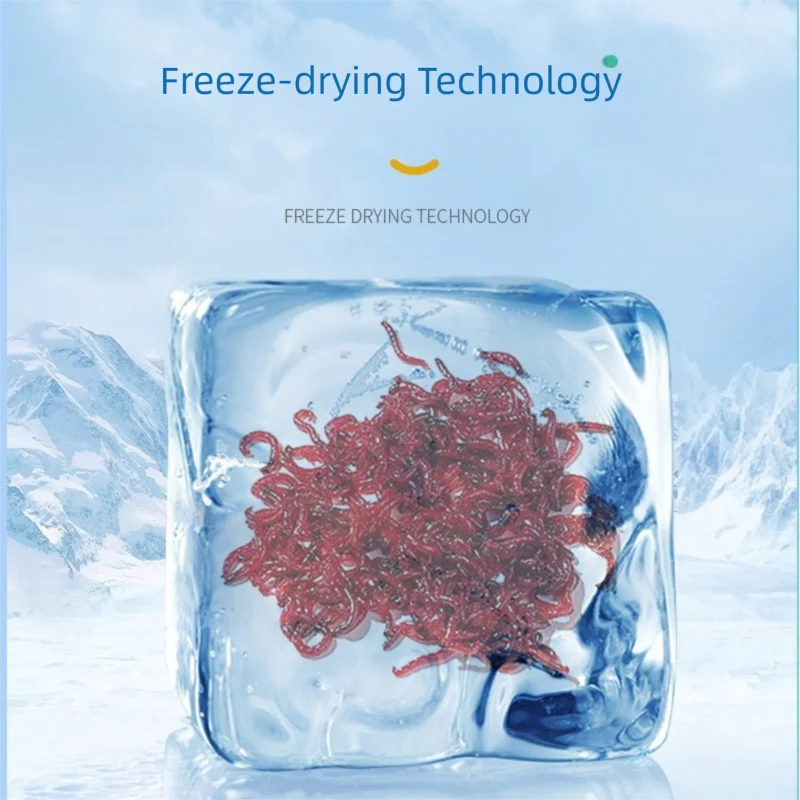 Red Blood Worm Freeze Dried Artemia Salina Red Filarial Fish Food Feed for All Kinds of Tropical Aquarium Fish