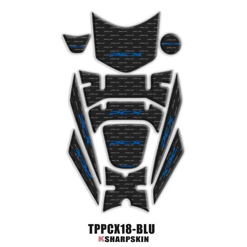 For Honda PCX 125 150 PCX125 PCX150 2018 2019 Motorcycle Tank Pad Protector 3D Gel Sticker Decal - 1