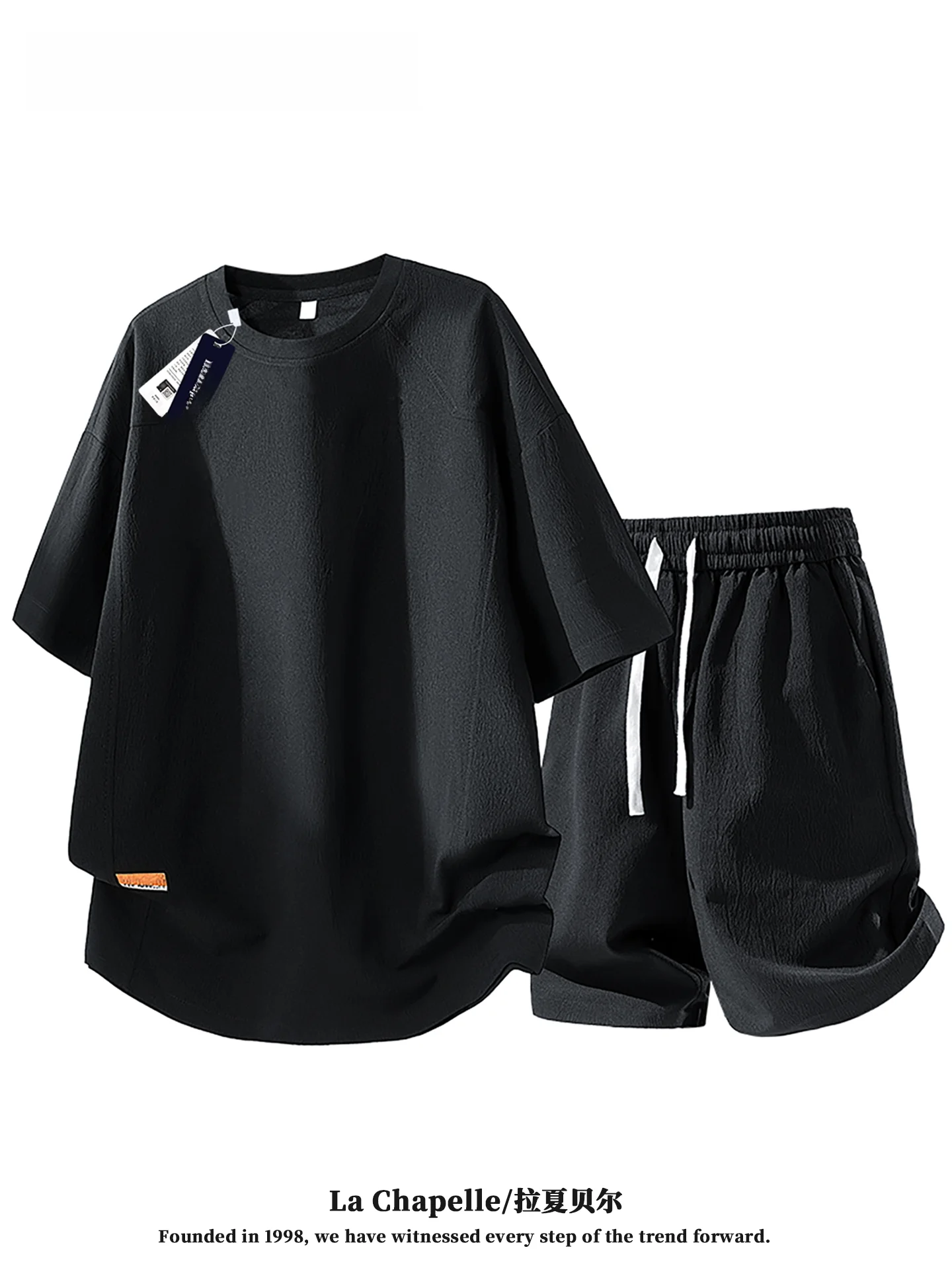 conjunto-deportivo-de-verano-2026-para-hombre-la-chapelle-cuello-redondo-manga-corta-pantalones-cortos-fibra-de-poliester