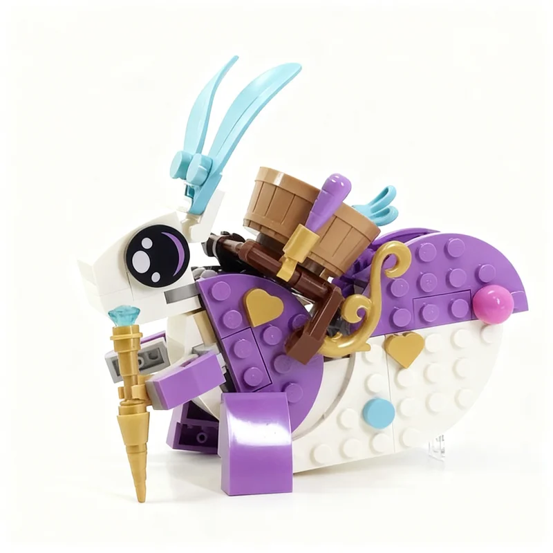141 peças MOC Dreamzzz Izzie S Esquilo de Orelhas Longas, Blocos de Montar, Brinquedo Educativo de Arquitetura, Ideia de Presente de Natal