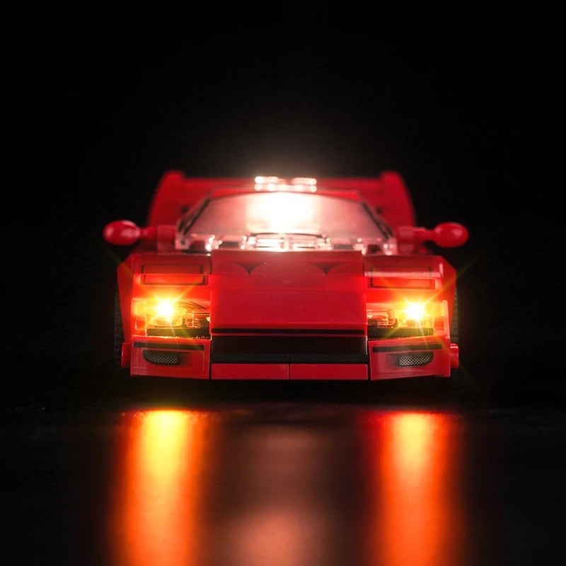 Vonado 5V LED light 76934 set suitable for Ferrari F40 Supercar building block gift (including lighting accessories only)