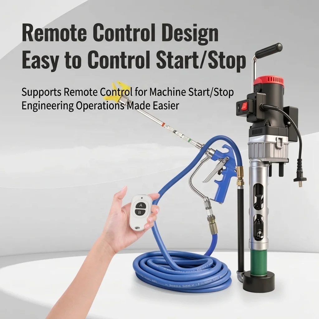 1800W Portable High-pressure Sprayer, DIY Multi-functional Putty, Waterproof Coating, and Cement Spraying Machine New