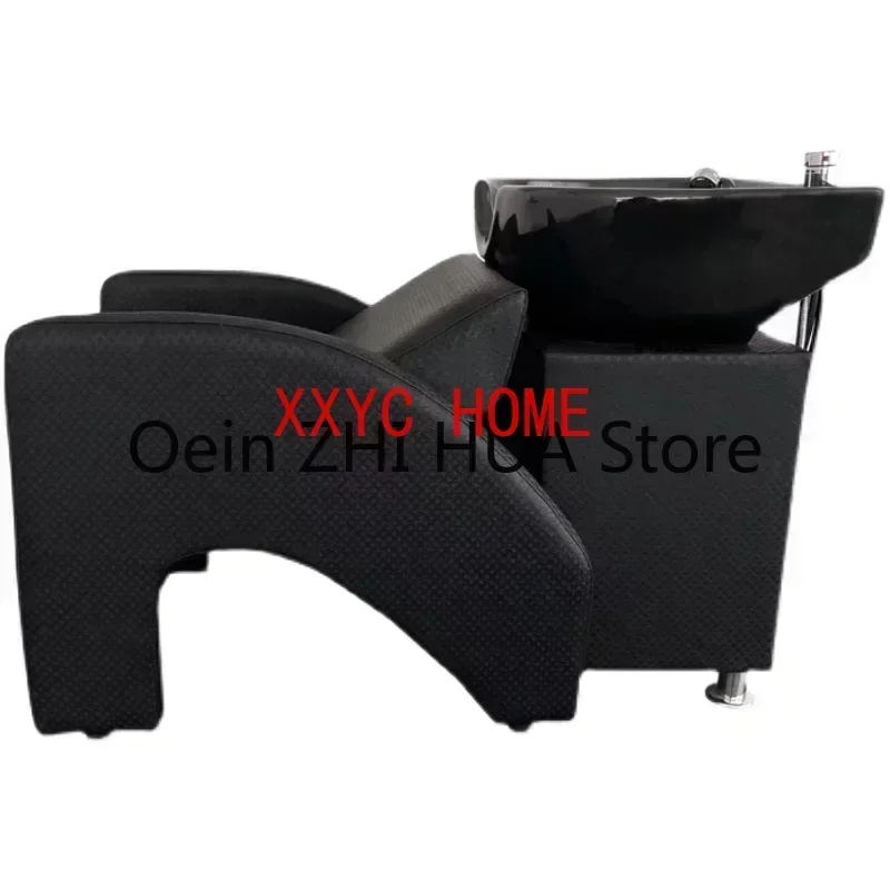 Barber Shop Lounge Shampoo Chair Hair Wash Bed Hairdressing Big Shampoo Chair Comfort Luxury Massageador  Furniture QF50SC