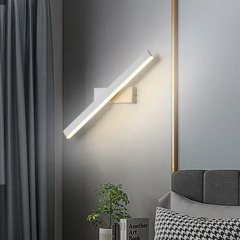 

Simple Design Rotating Wall Light Modern Bedroom Bedside Night Light Creative Staircase Lamp Living Room LED Wall Lamp for Decor