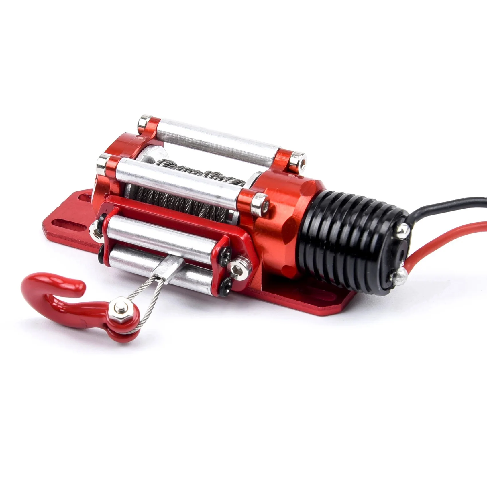 

A04F-Metal Winch 1/10 Crawler Winch Wireless Remote Controller Receiver For 1/10 RC Crawler Truck Axial RC4WD