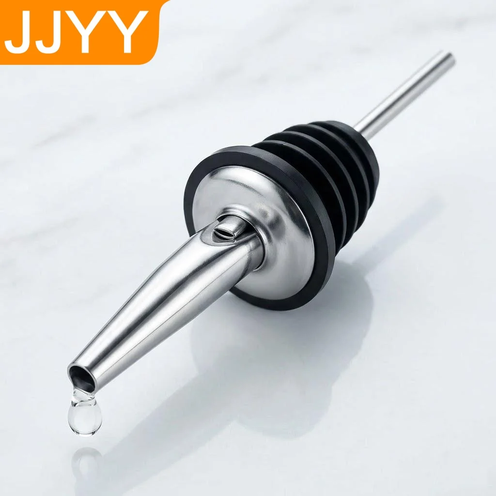 Stainless Steel Wine Bottle Pouring Stopper Liquor Flowing Spout Whiskey Bar Tool Kitchen Accessory 1PC