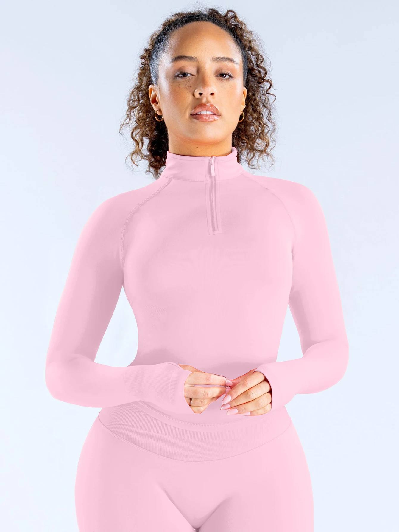 All-Weather Training Jacket , Moisture Wicking Matte Finish Compression Top, Zippered Yoga Hoodie Outdoor Running