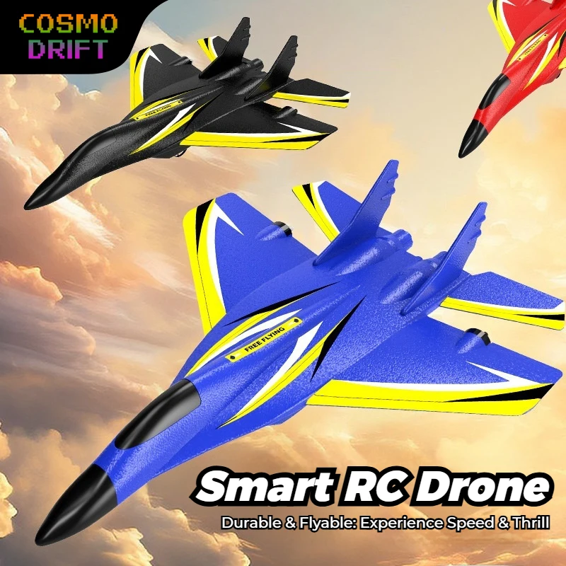 

2.4G Dual-Engine RC Foam Airplane for Kids Durable Fixed-Wing Glider Remote Control Aircraft Toy Anti-Crash EPP Model Plane