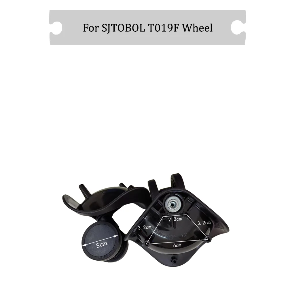 For SJTOBOL T019F Universal Wheel Black Replacement Suitcase Rotating Silent Smooth Convenient Shock Absorbing Accessories Wheel