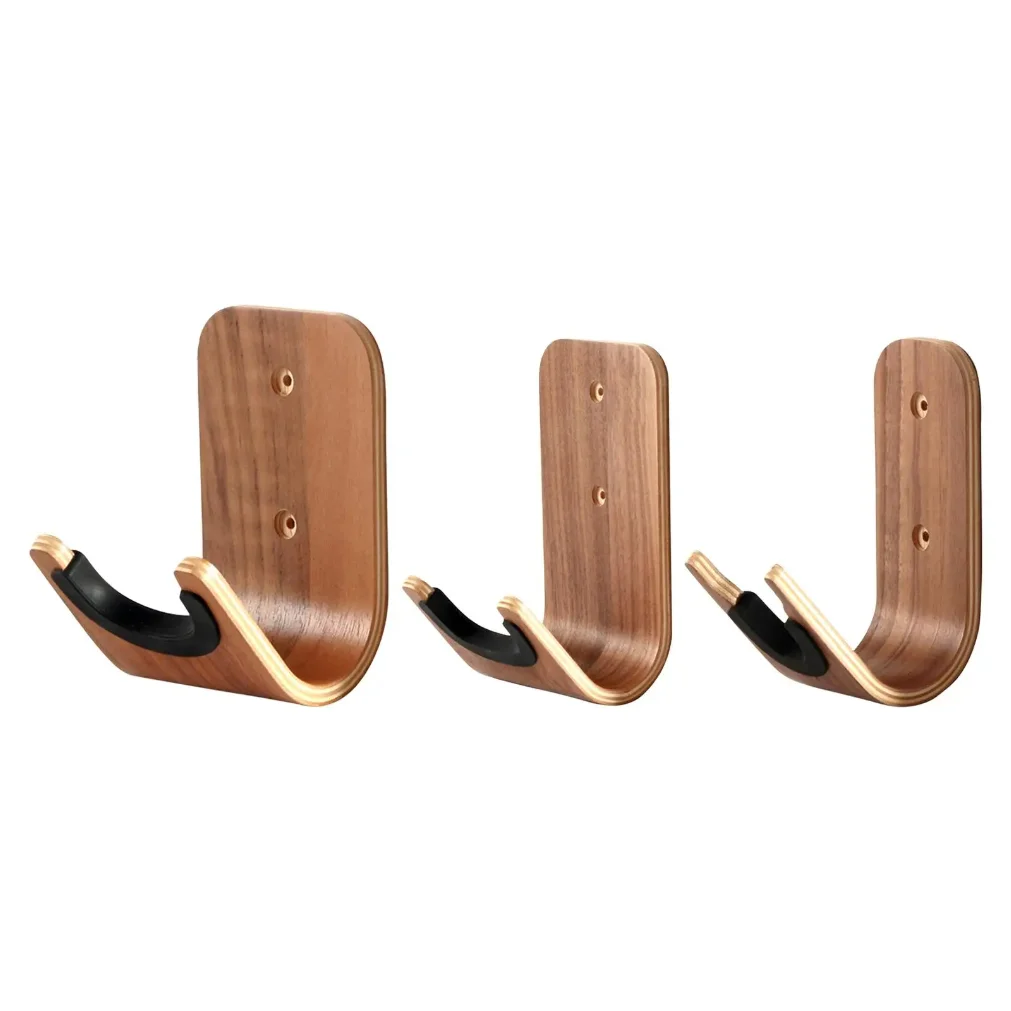 Wood Wall Mounted Hanger Hook Display Rack Bracket Guitar Stand Ukulele Hook Hanging Piano Stand Violin Shelf Easy To Install