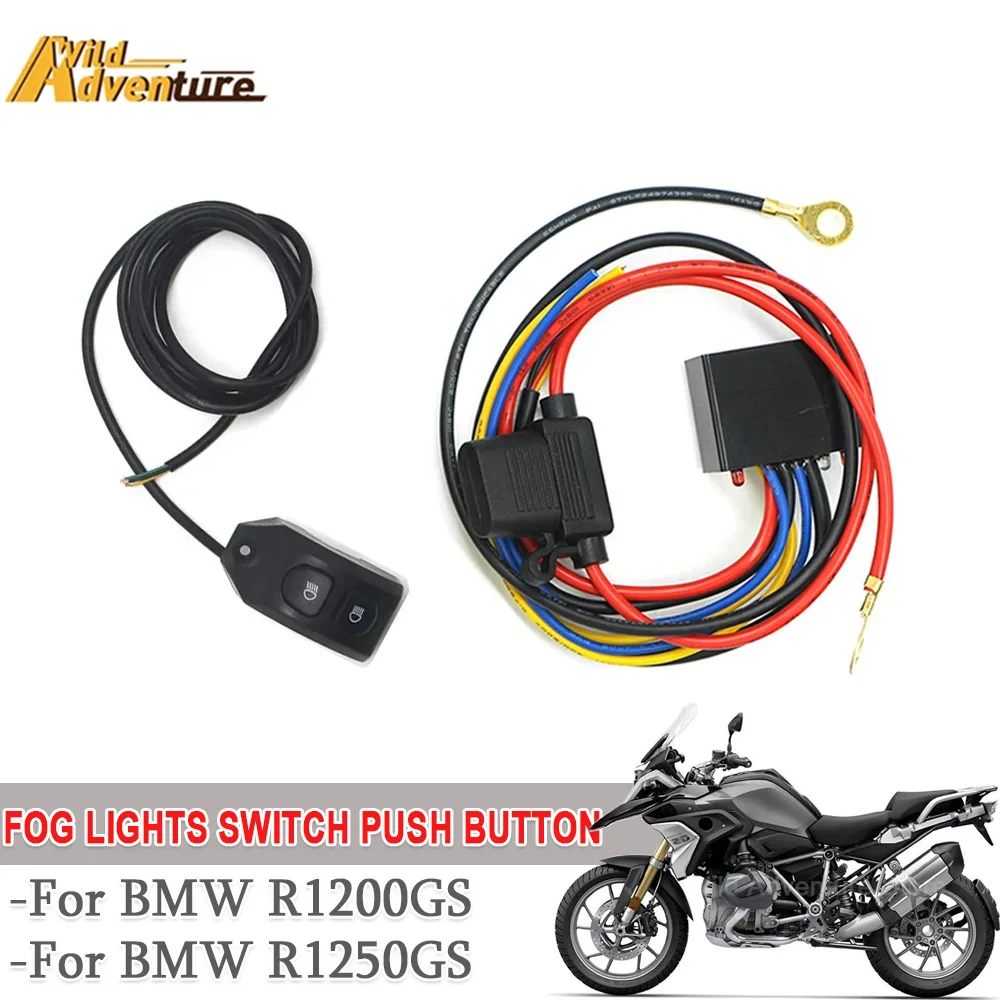 

R1200GS Motorcycle Fog Lights Wiring Harness Handle Switch Push Button For BMW R1200GS R1250GS Adventure F850GS F750GS LC GS1200