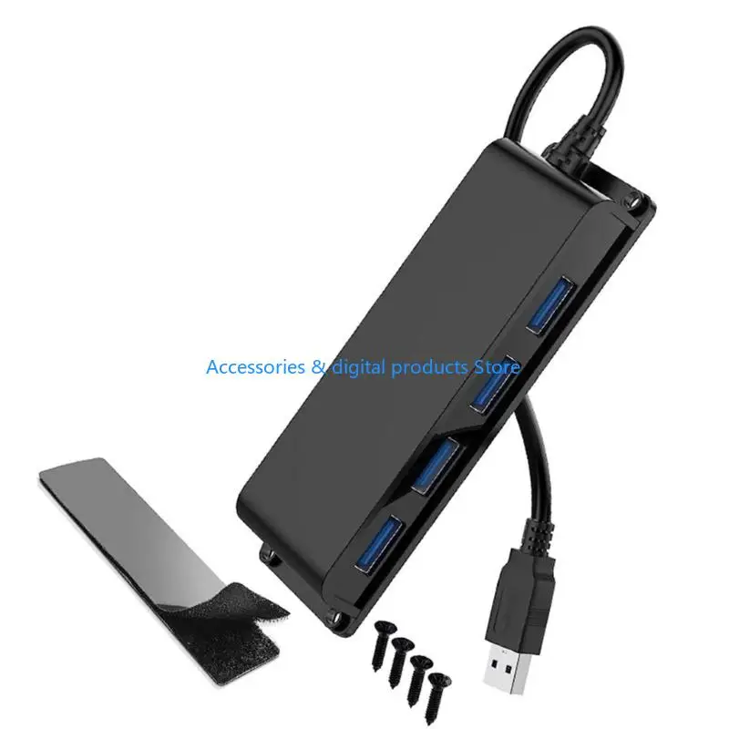 77JD Modifiable USB version Center Basis Harbors 5Gbps Extreme Fast Data Transfer Mount Under Desk With Extended Cable For PC