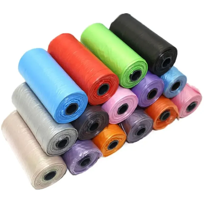 1 Roll Portable Degradable Pet Waste Poop Bags Pet Pick Up Plastic Garbage Bag Clean Up Refill Garbage Bag for Pet Cleaning