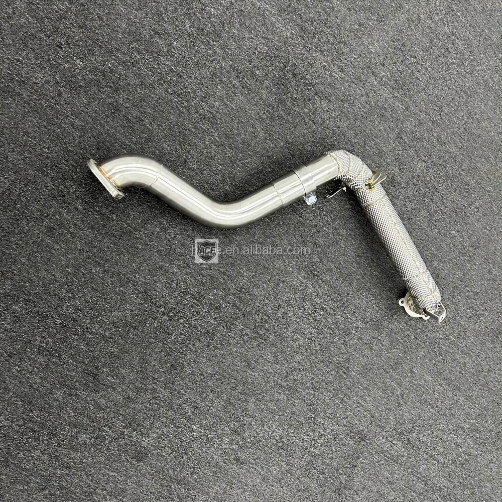 304SS Exhaust System Downpipe Mirror Polished 3-Year Warranty for Benz A35 CLA35 GLB35 GLA35 A250 CLA250 W177 2.0T