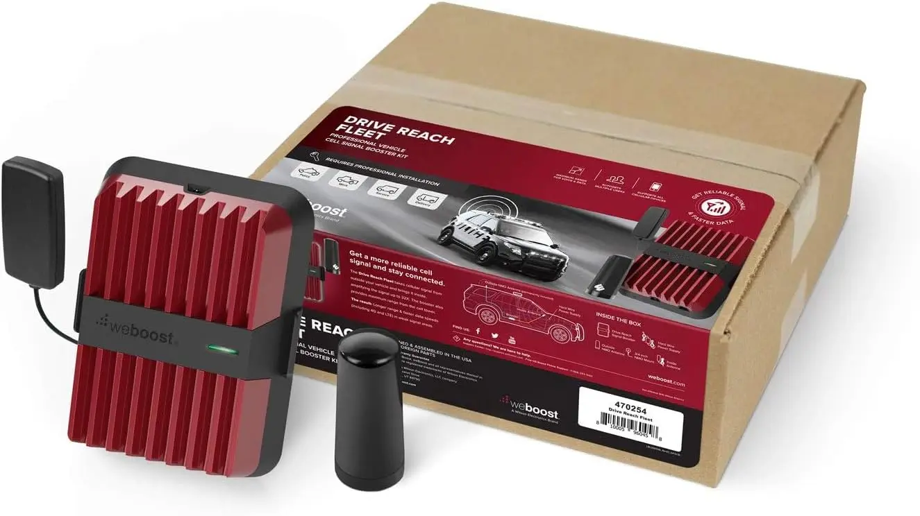 

Drive Reach Fleet (470254) Cell Phone Signal Booster for Any Fleet Vehicles - Verizon, AT&T, T-Mobile, Sprint