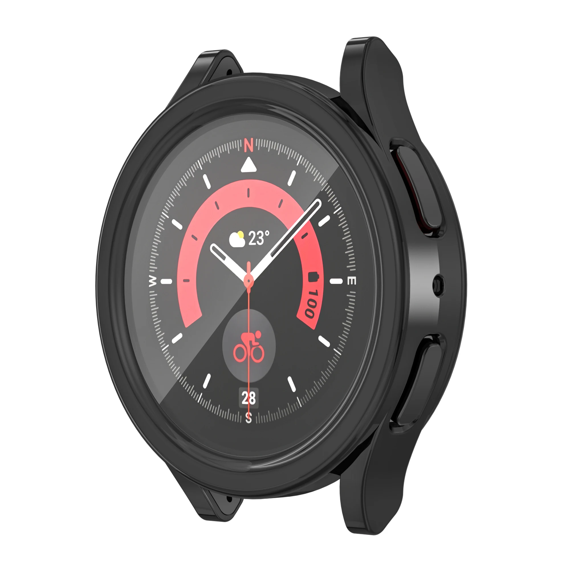 Custodia in TPU per Samsung Galaxy Watch5 Pro cinturino da 45mm custodia protettiva per schermo morbida a tutto tondo custodie per paraurti accessori per orologi forniture